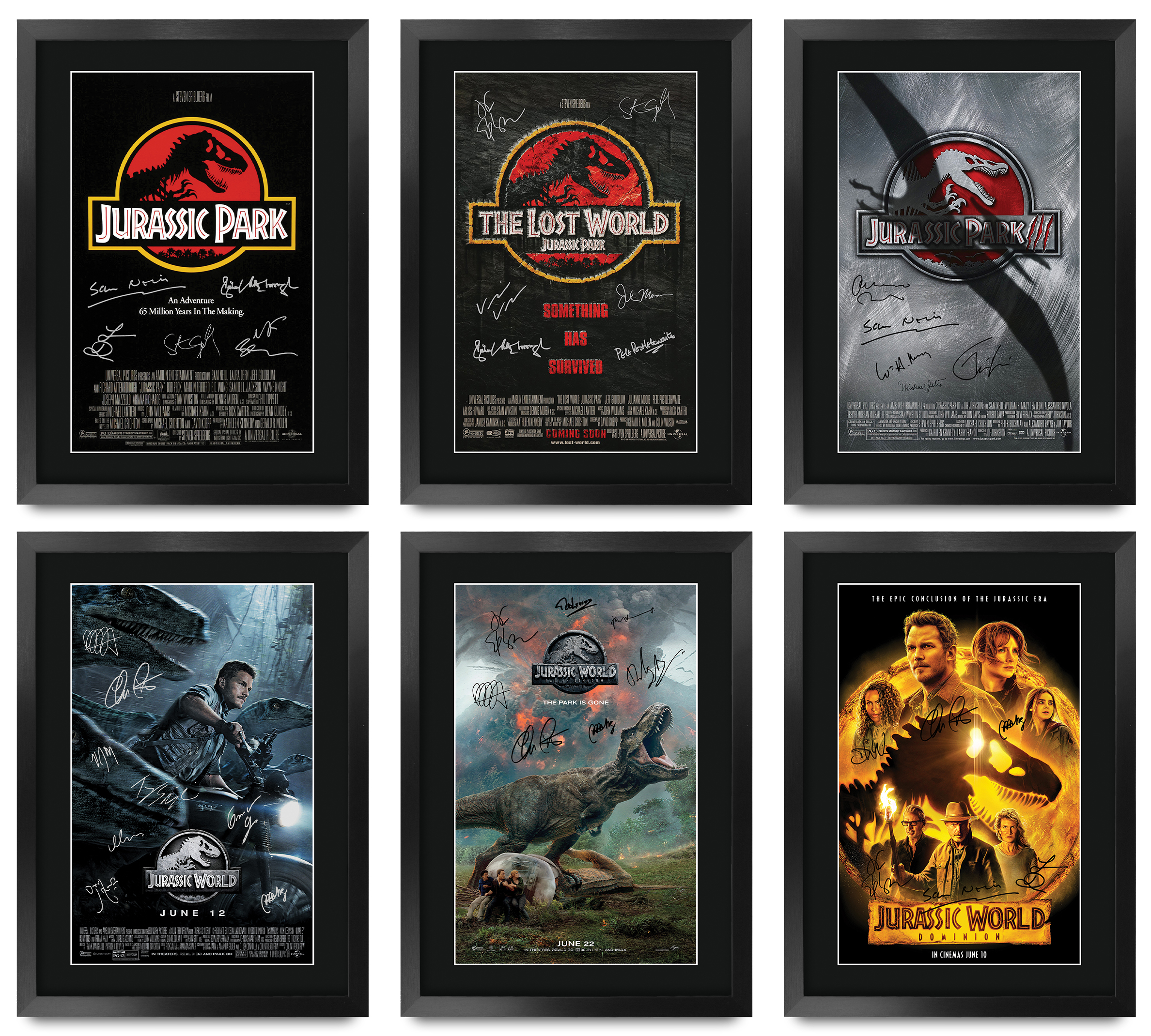 Parque Jurásico Excelente Idea de Regalo Impreso Póster A3 Imagen Firmada para Fanático del Cine - Imagen 23 de 24