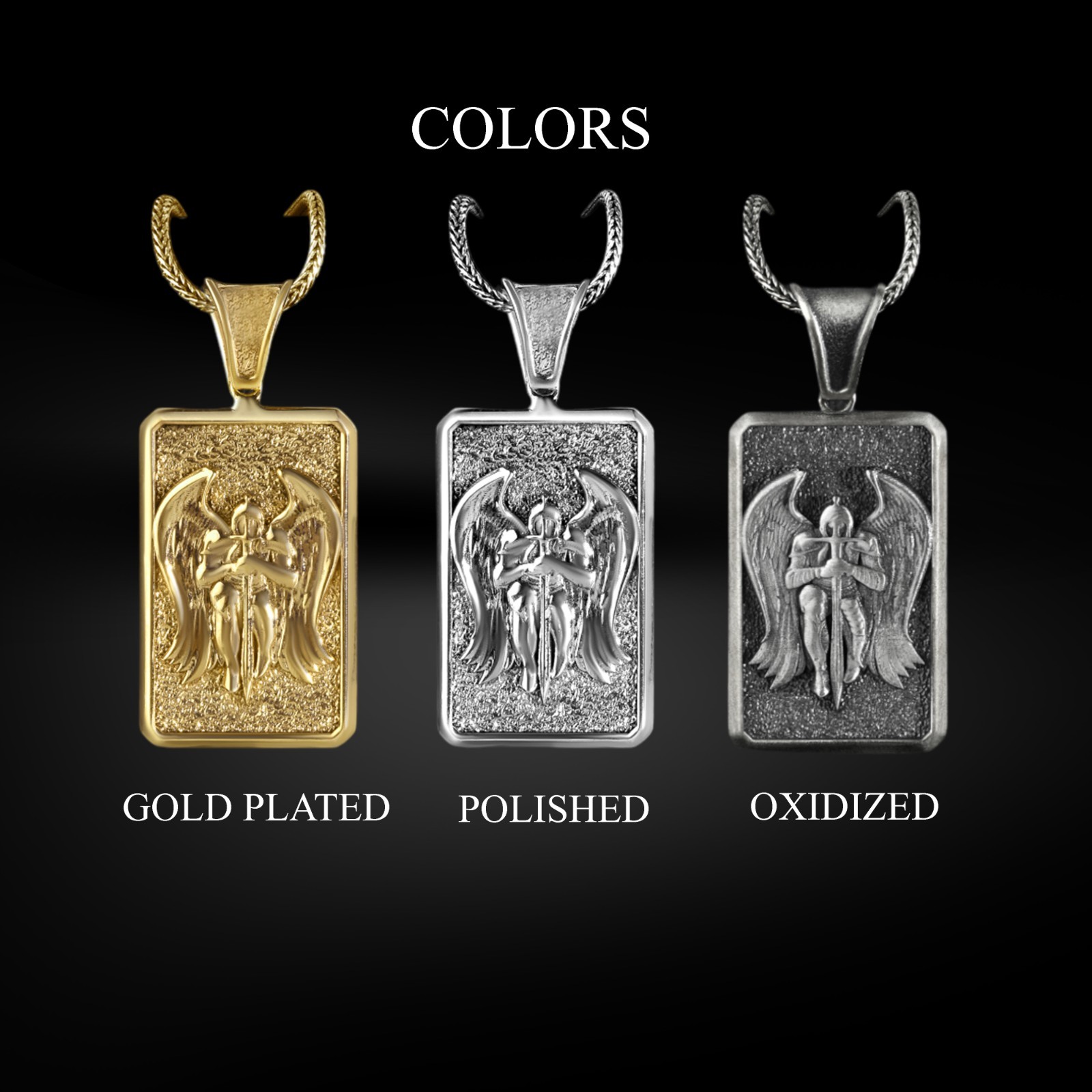 Eye Ankh Sterling Silver Necklace, Egyptian Protection Talisman Jewelry - Product main view