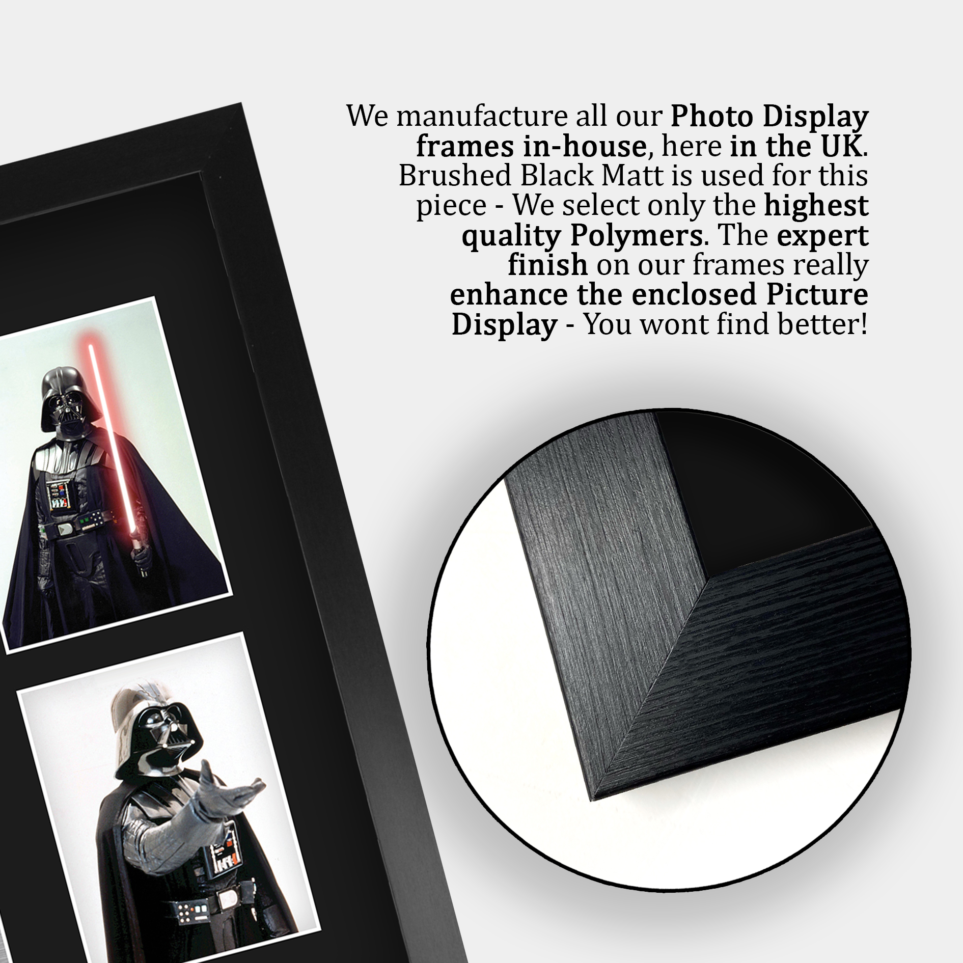 Prowse & Jones Firmado A4 Enmarcado Impreso Autógrafo Dark Vader Star Wars Impresión - Imagen 23 de 24
