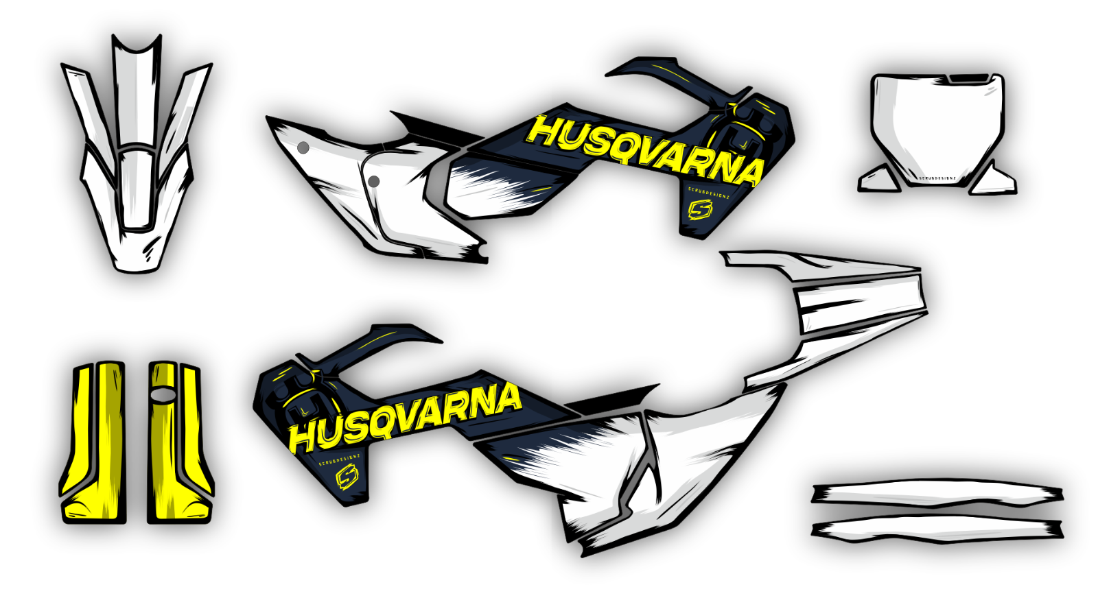 Husqvarna TC FC 2023 2024 - 125 250 350 450 Graphics Decals Stickers