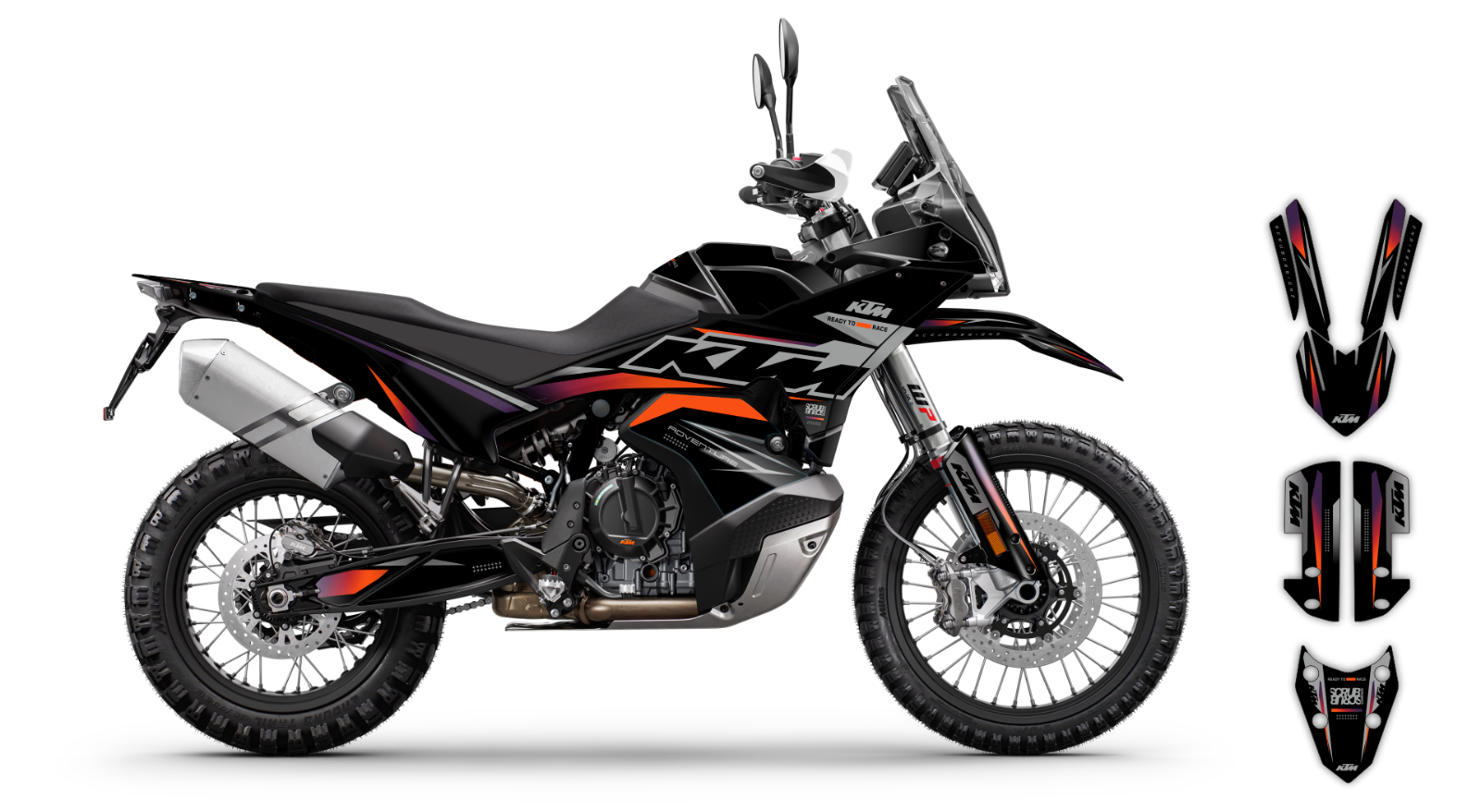 KTM ADVENTURE 2023-2024 790 R 890 R Rally Graphics Decals Stickers