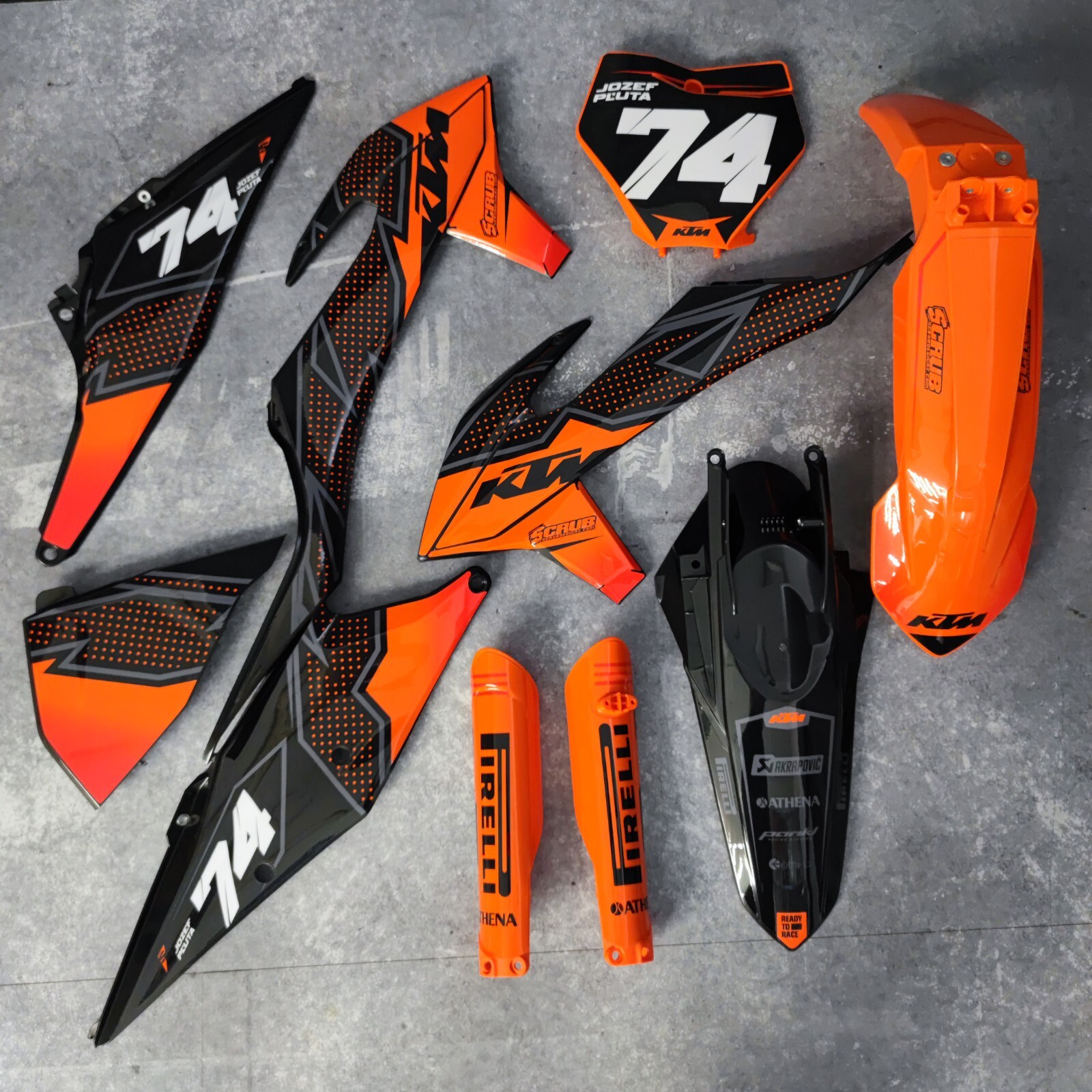 Plastics + Graphics KTM SX SX-F XC XC-F 2019 2020 2021 2022 Custom race number