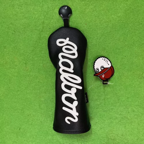 Golf club head cover,serving rod, wooden mixed cover, pure black ,white letters- - 第 34/34 張圖片