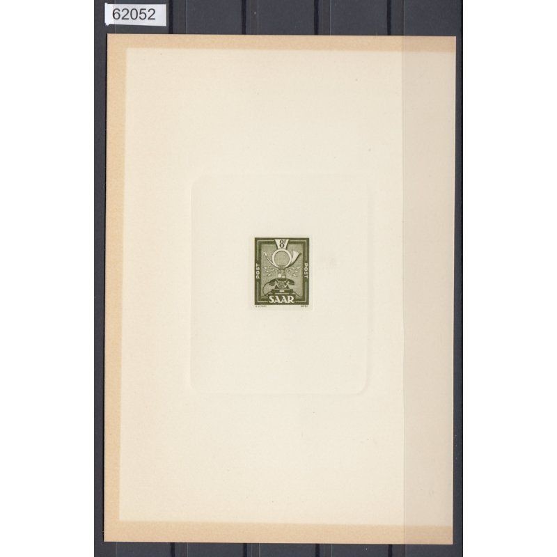 Saarland 1949 Mi. No. 278 M (*) Ministerial block preferential printing read