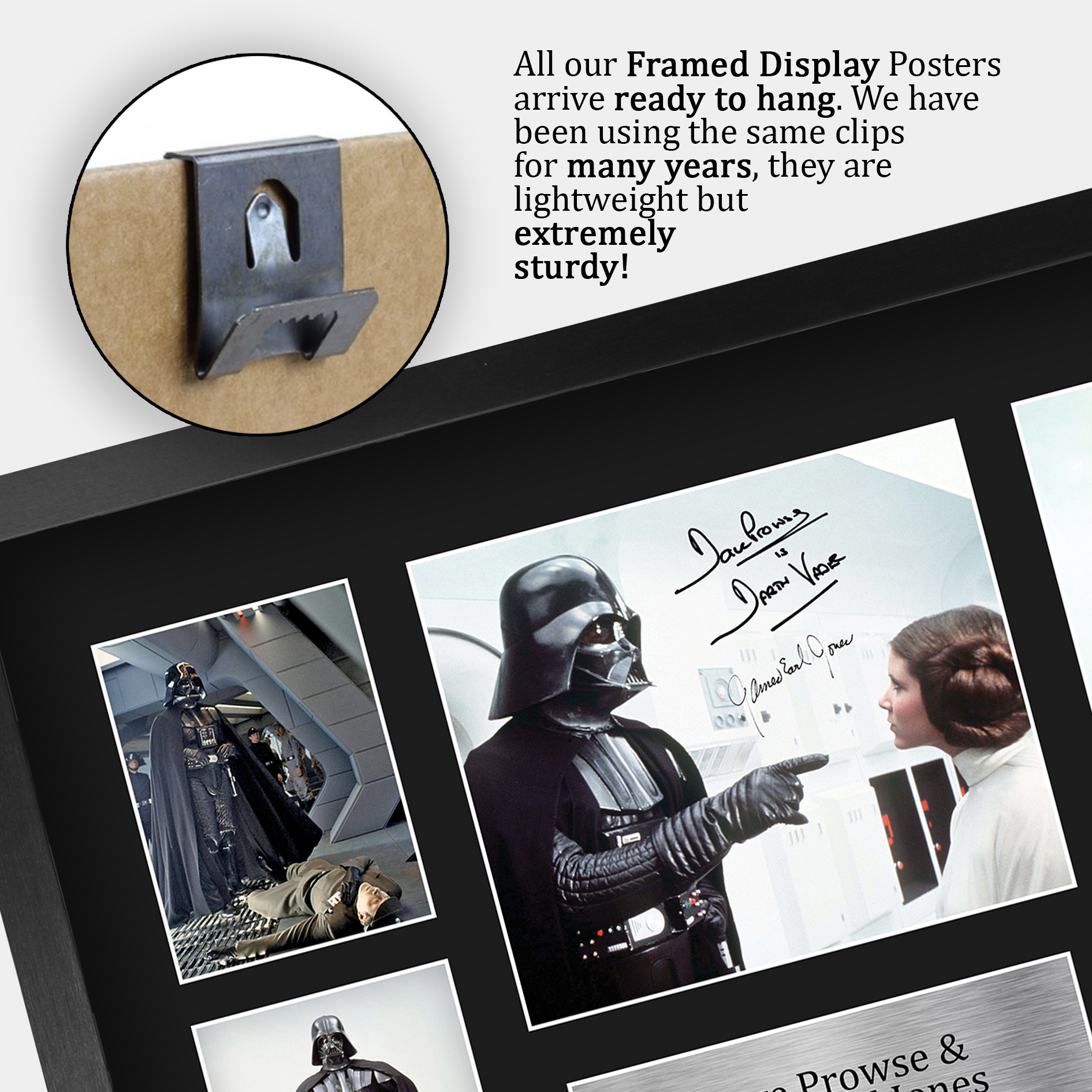Prowse & Jones Firmado A4 Enmarcado Impreso Autógrafo Dark Vader Star Wars Impresión - Imagen 22 de 24