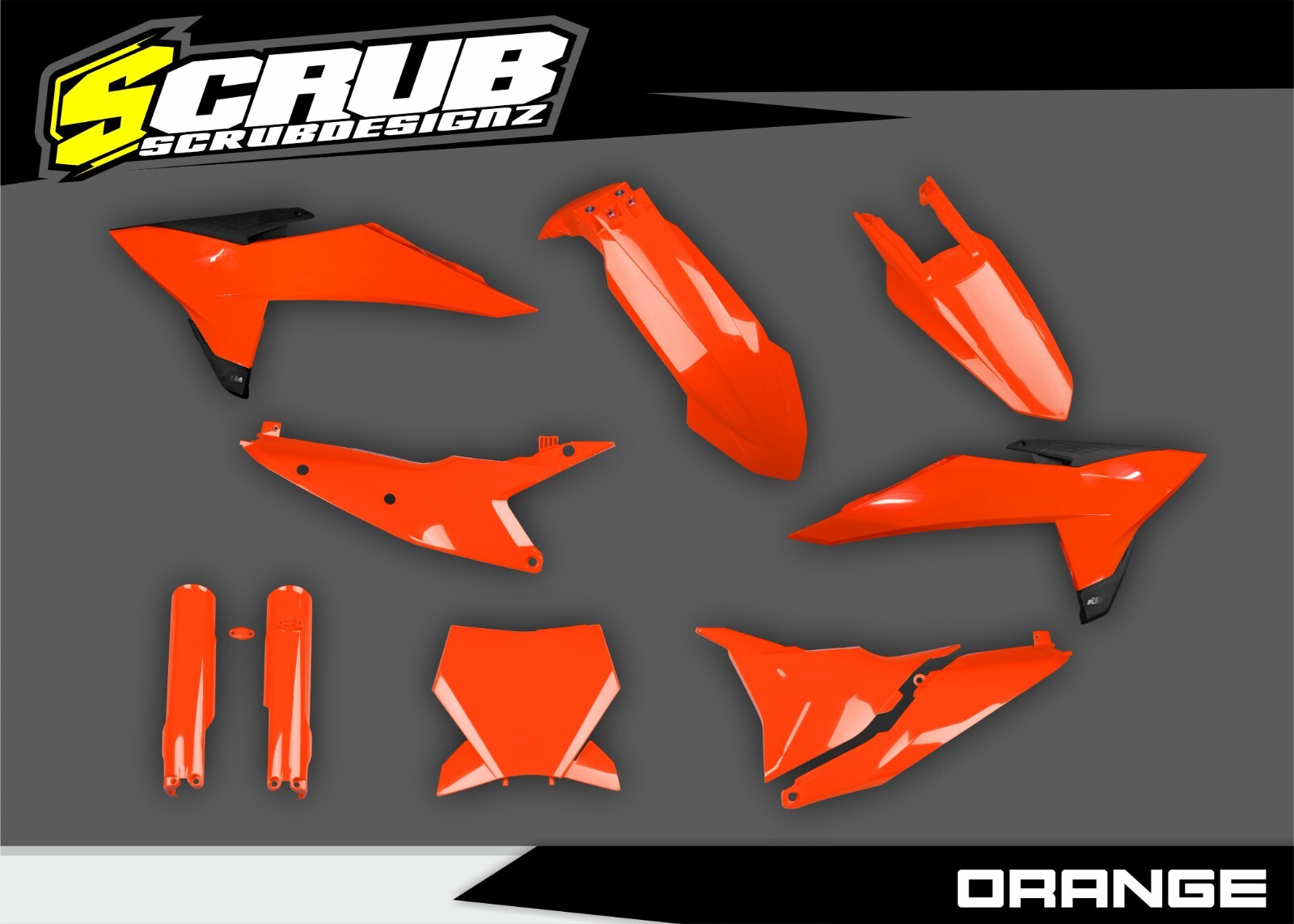 Plastics + Graphics KTM 2025 XC XC-F SX SX-F | Race number + Name