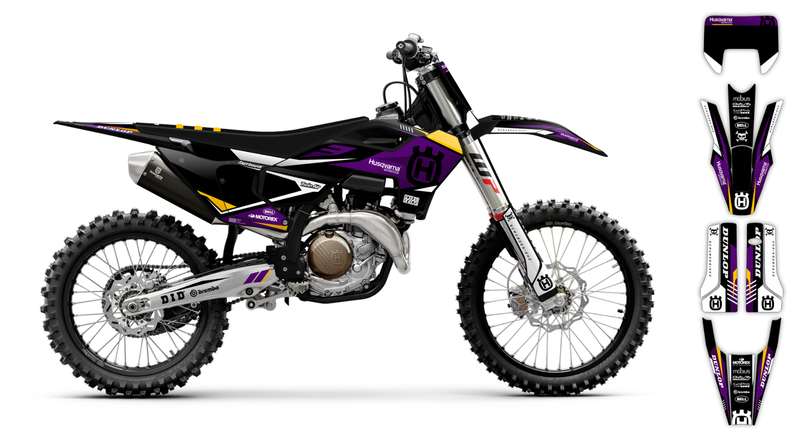 Husqvarna Graphics TE FE  150 250 300 350 450 501 - 2020 2021 2022 2023 decal