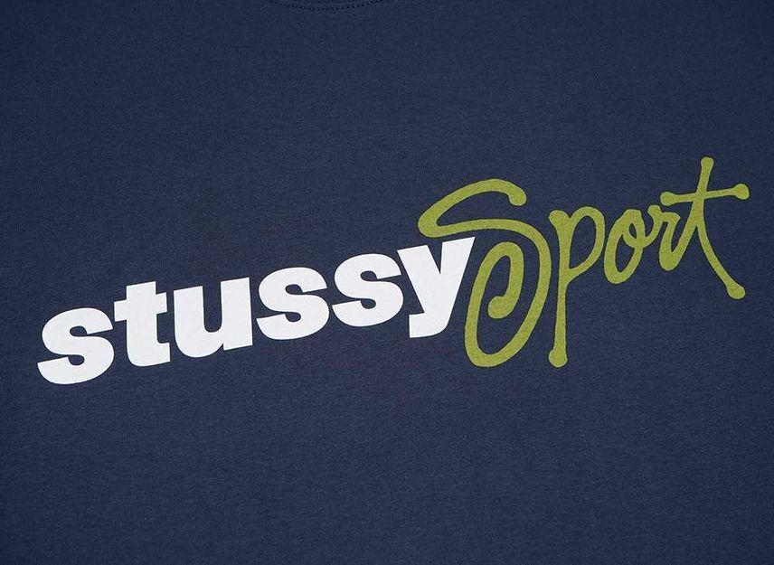 Stussy Sport Script Tee Black Navy Camo White 4colors Size S