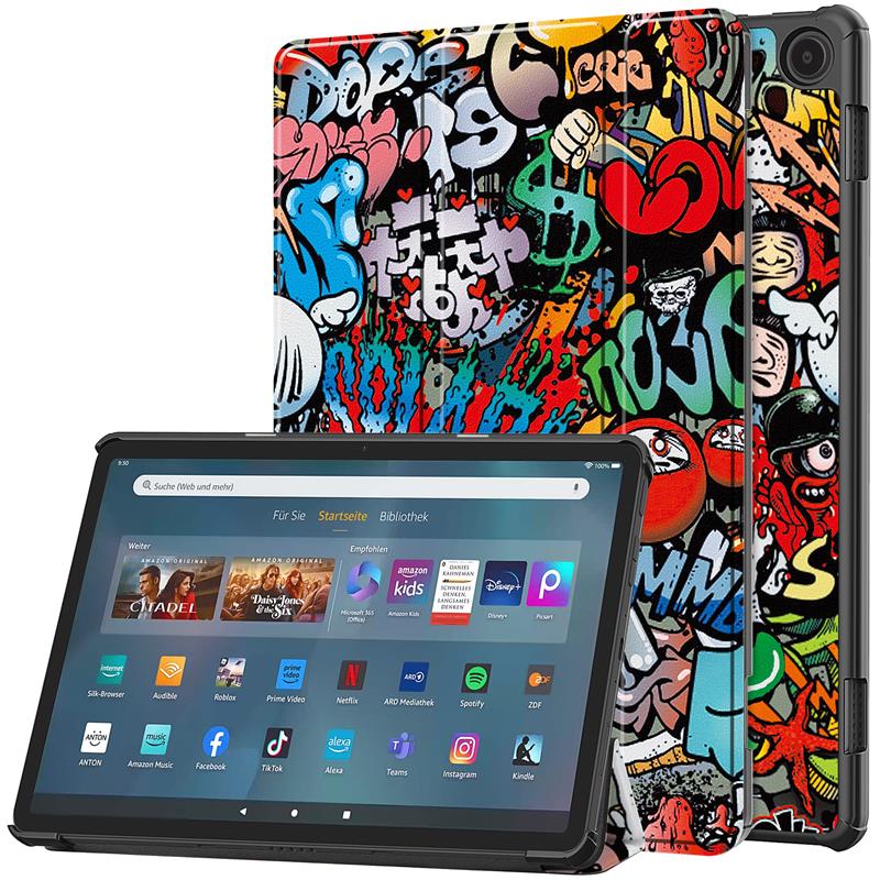Leather Case for Amazon Fire Max 11 2023 13th Generation Flip Smart Stand Cover - Picture 33 of 38
