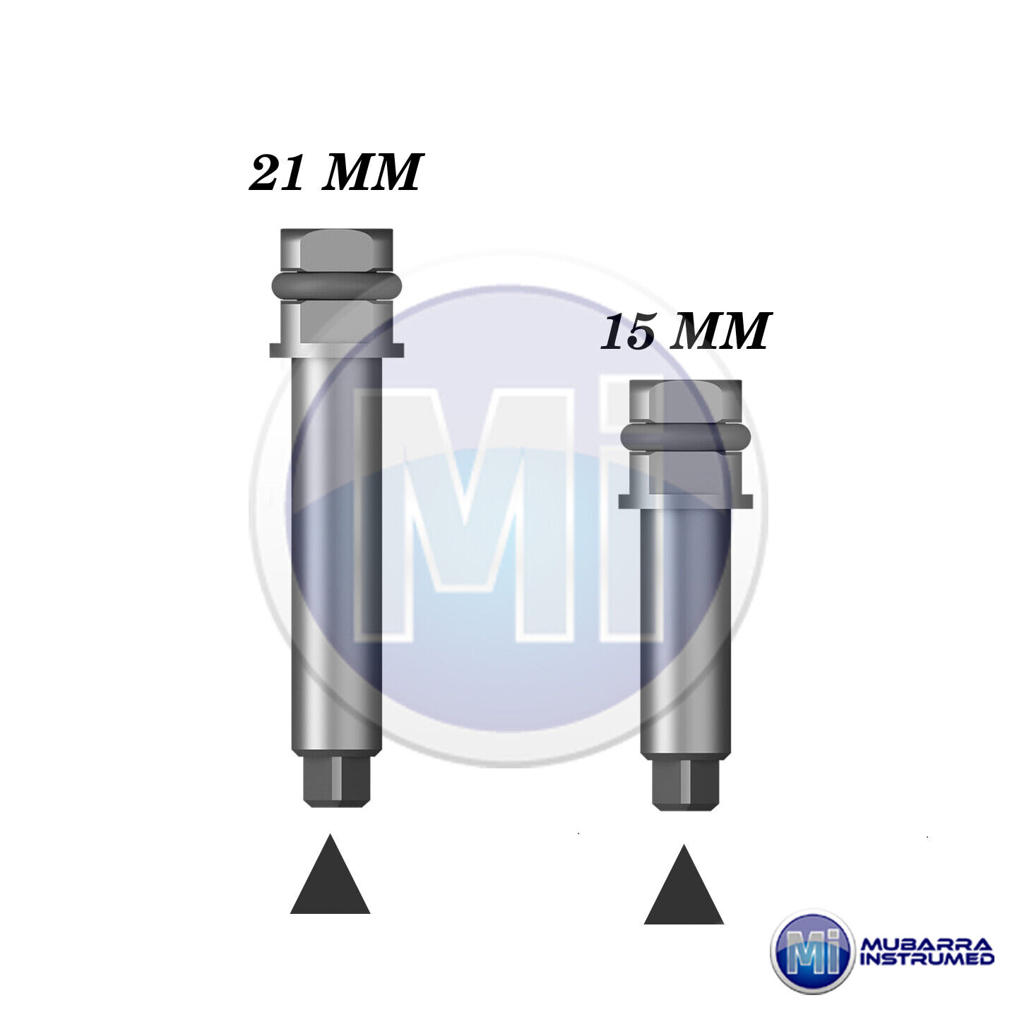 2 cacciaviti quadrati per impianti dentali LOCATOR 15 mm e 21 mm...