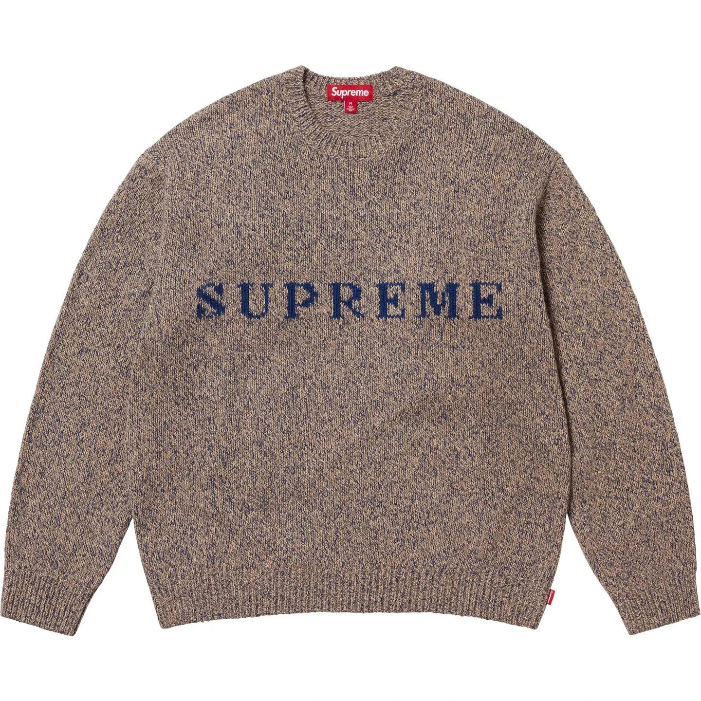 Supreme Contrast Logo Sweater Black Taupe Red 3colors 25SS | eBay UK
