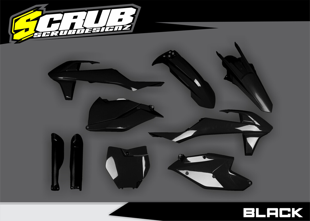 Plastics Kit Black KTM SX SX-F XC XC-F 2016-2018 125-150-250-300-350-450
