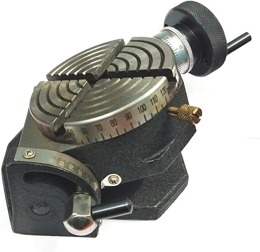 Horizontal Vertikal 4" Zoll II 100 mm Rundfrästische - Bild 12 von 12