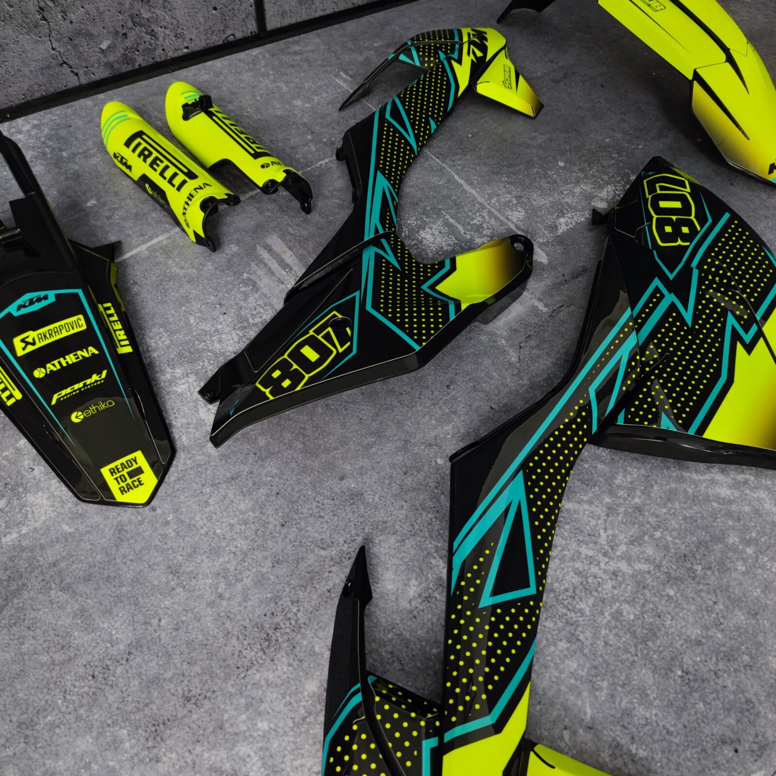Plastics + Graphics KTM SX 85 2018-2024 Custom race number