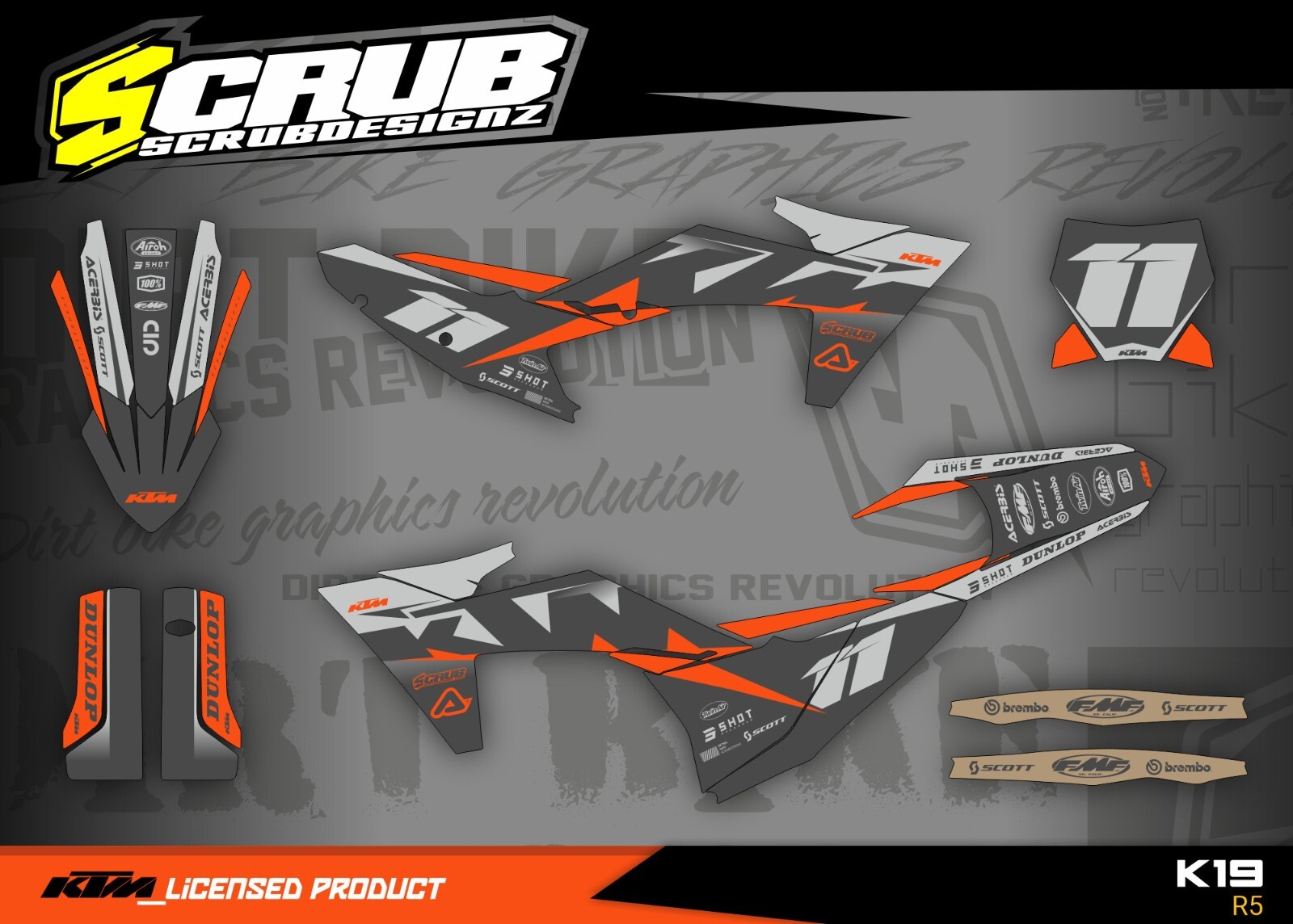 Plastics + Graphics KTM 2023 2024 XC XC-F SX SX-F