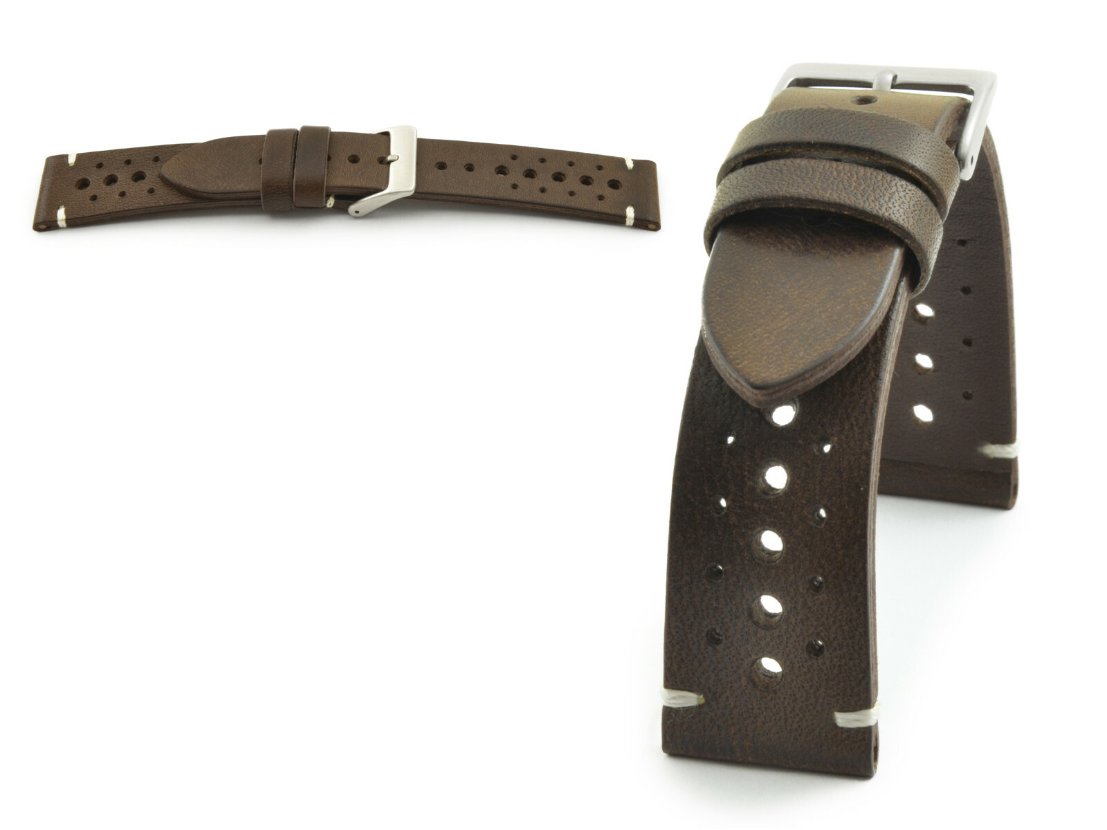 Watch strap leather strap Toscana vintage retro 18 19 20 22 mm de