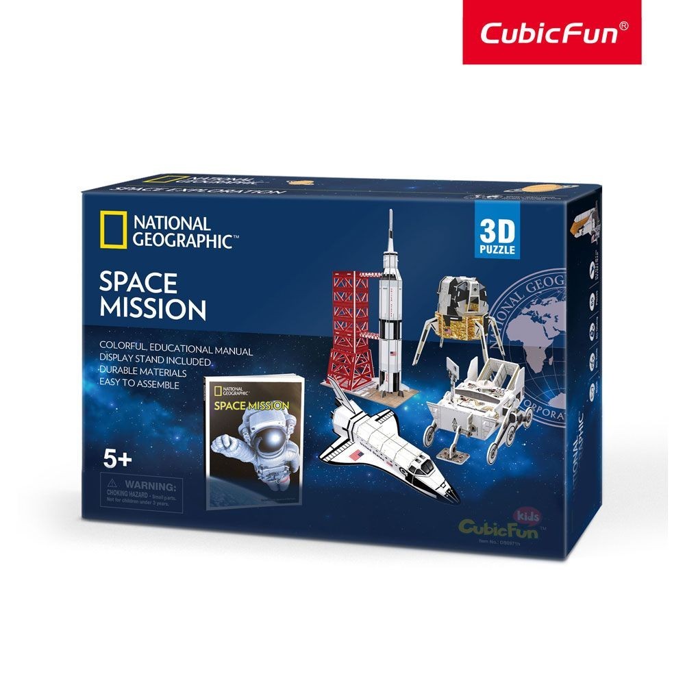 Cubic Fun 3D Puzzle NASA Space National Geographic Model Educational Astronomy
