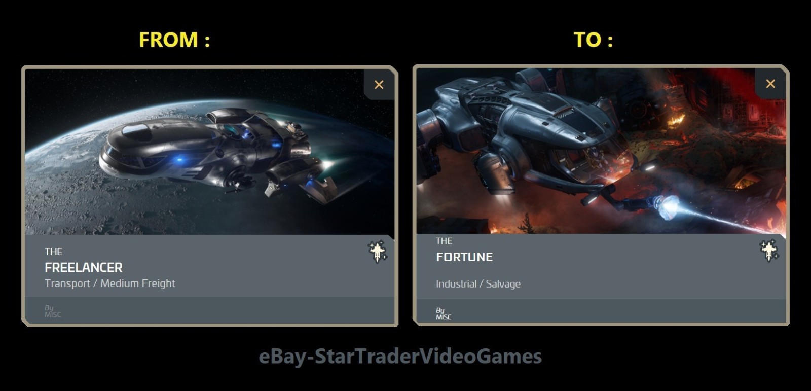 Star Citizen - Upgrade De Vaisseau Vers MISC Fortune - CCU (Cross-Chassis Upgrade) - Version Numérique PC