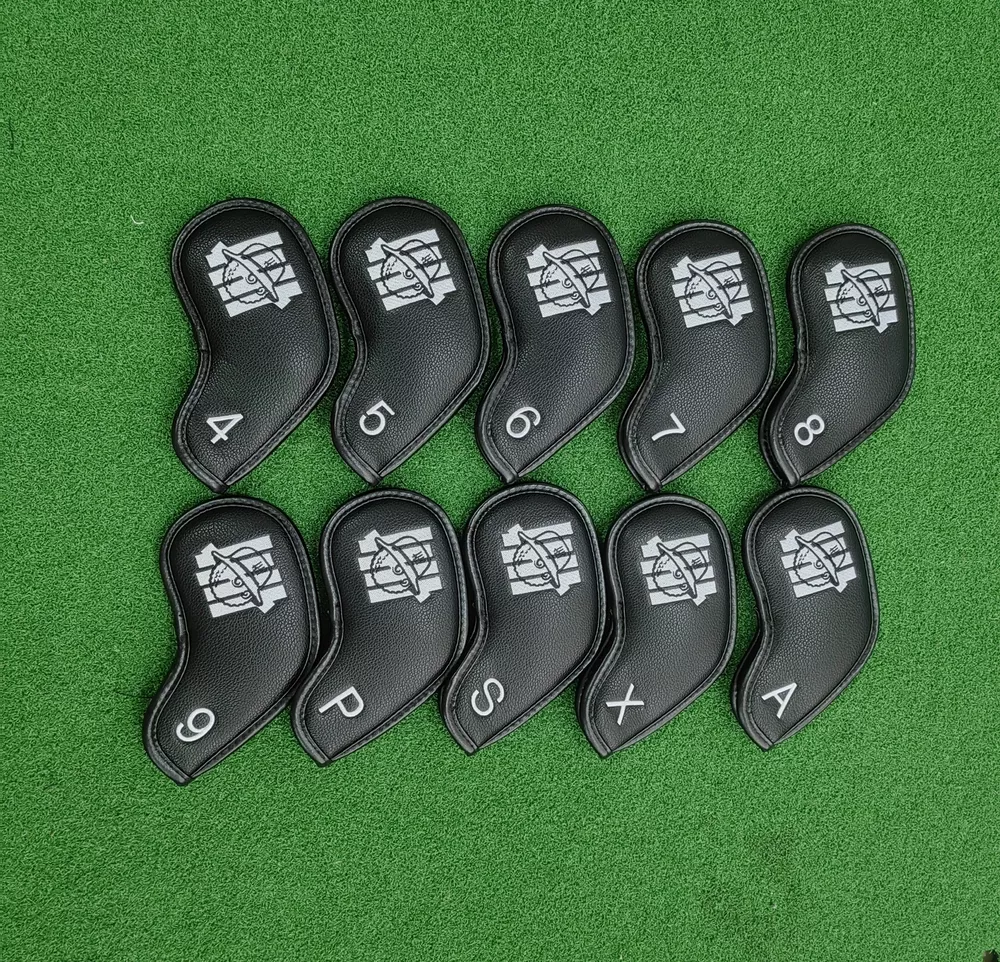 New Five bars Golf Club Cover Driver Wood Hybrid Iron Cover 135UT Black White - Picture 36 of 36