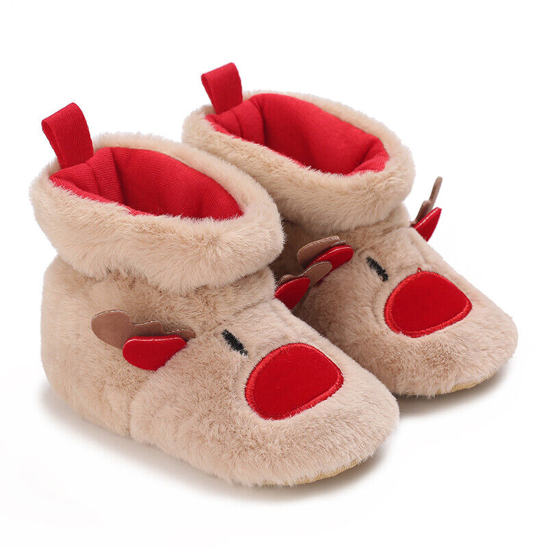 Boots Elk Christmas Warm Soft Slippers Sock