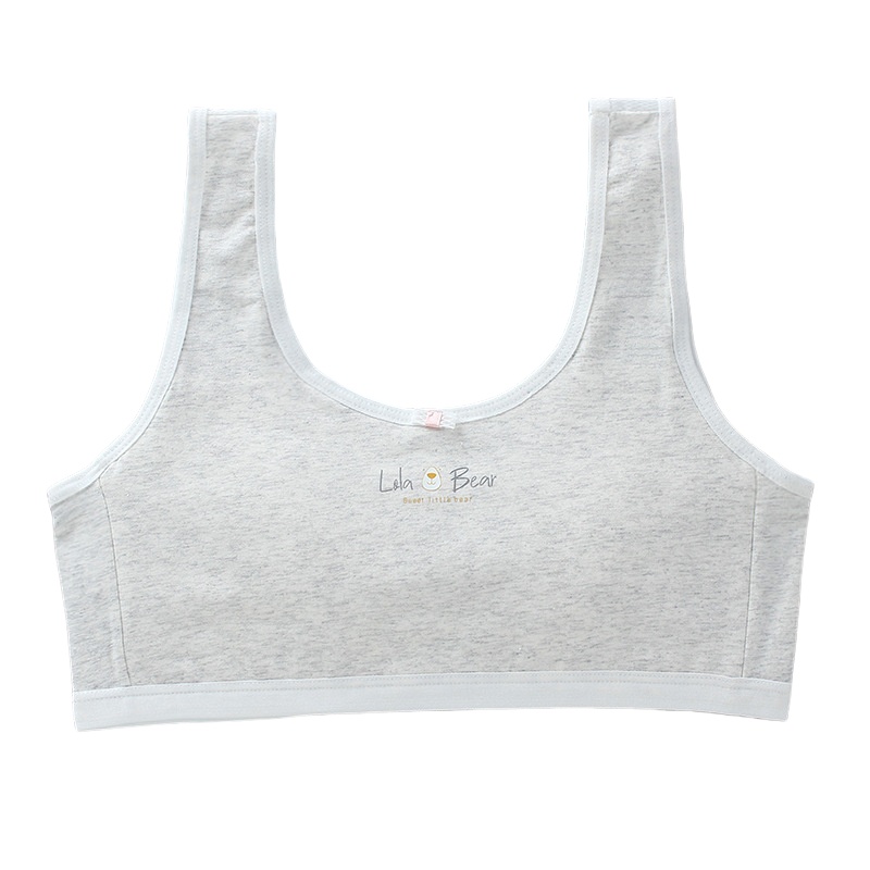 4 Pack Girls Cotton Crop Bra Tops Plain Colour Back School 95%Cotton Puberty - Picture 13 of 13