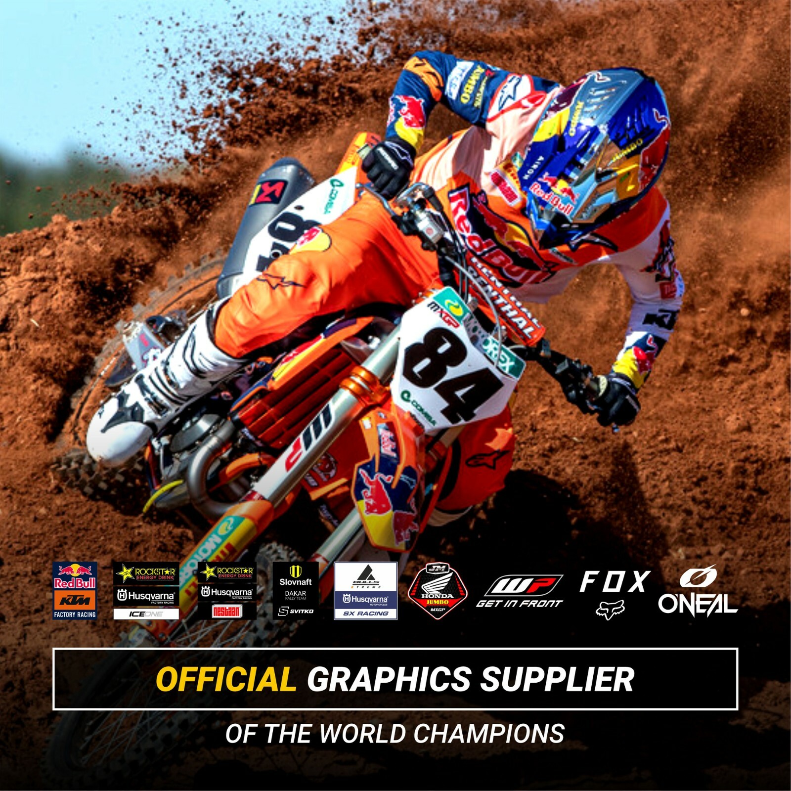 Plastics Kit KTM EXC EXC-F XC-W XCF-W 125/250/300/350/450/500/520 2016 OEM2