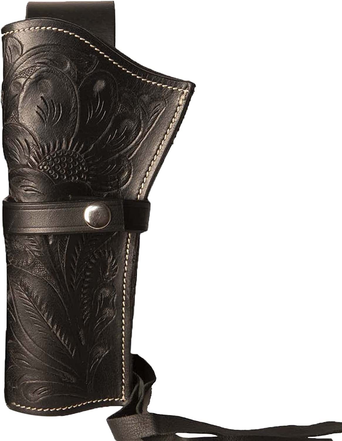 DRAW 38/357 CROSS BDRAW TOOLED LEATHERCASE REVOLVER Holster Gun REVOLVE SASS AUS