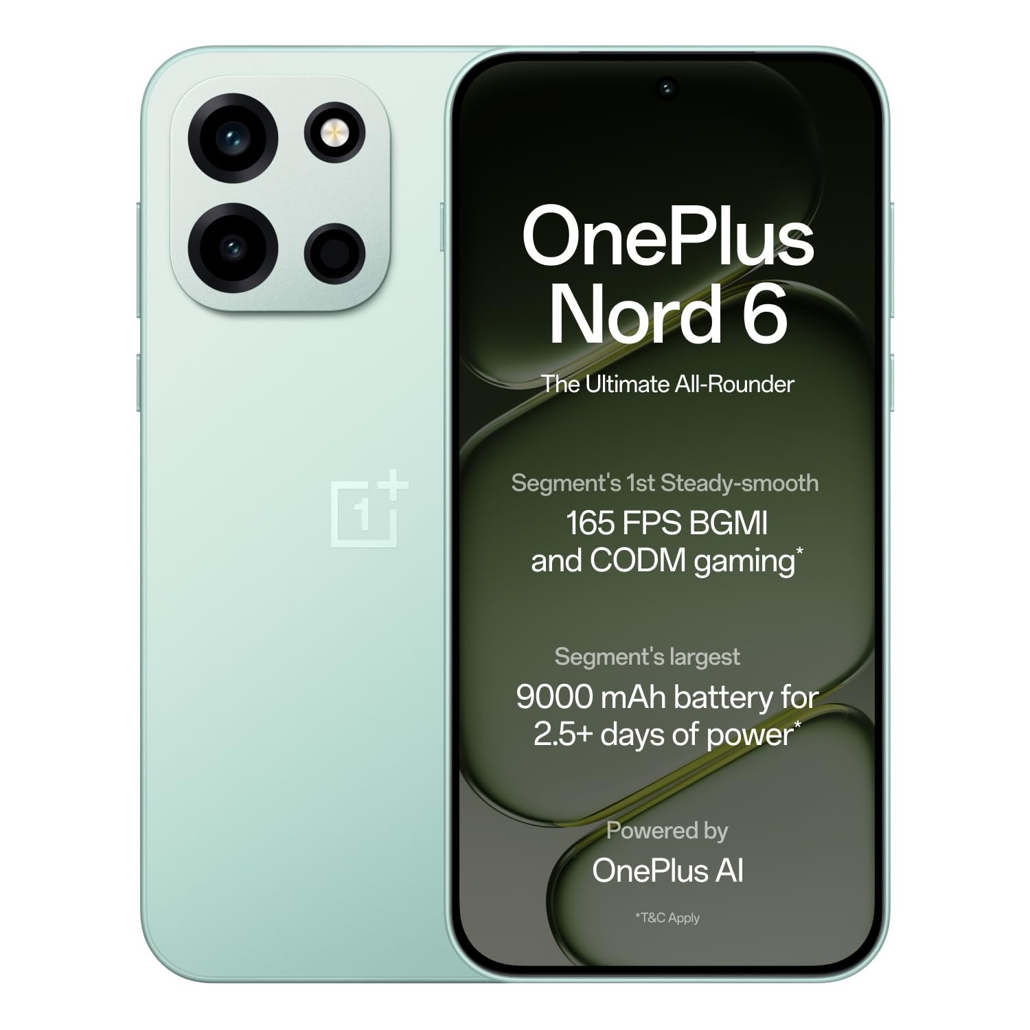 OnePlus Nord 6 | 8GB+256GB | Snapdragon 8s Gen 4 | 9000mAh Battery