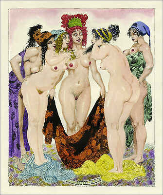 NORMAN LINDSAY LYSISTRATA GRAVURE ART GICLEE PRINT FINE CANVAS