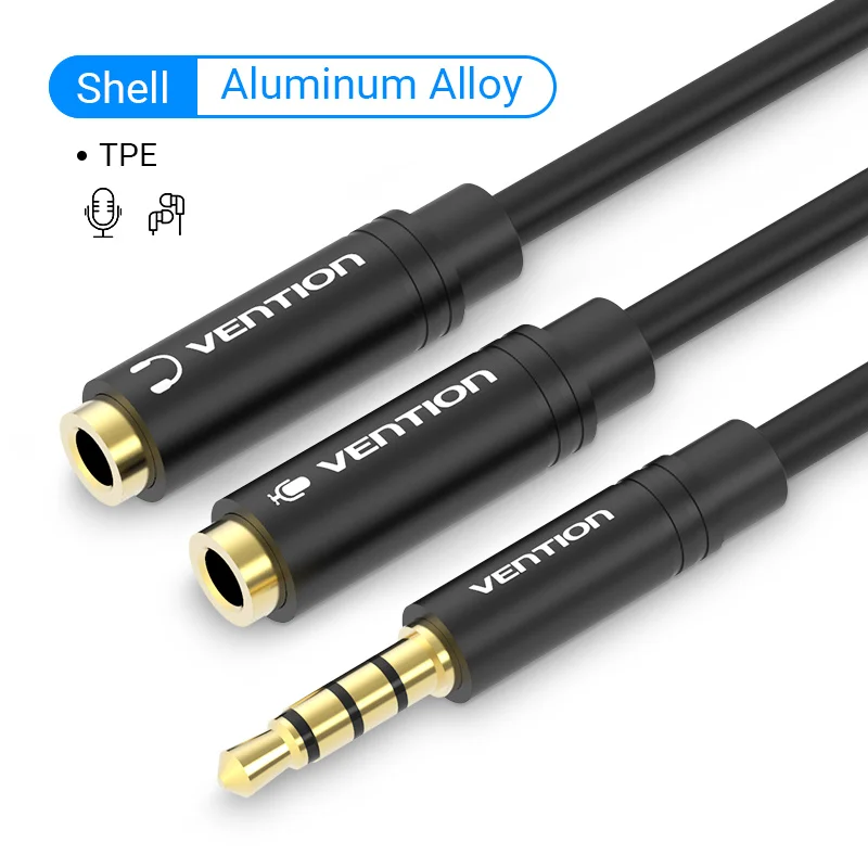 3.5mm Audio Splitter Adapter Jack Braided Earphone Headphone Aux Stereo Y Cable - Picture 13 of 14