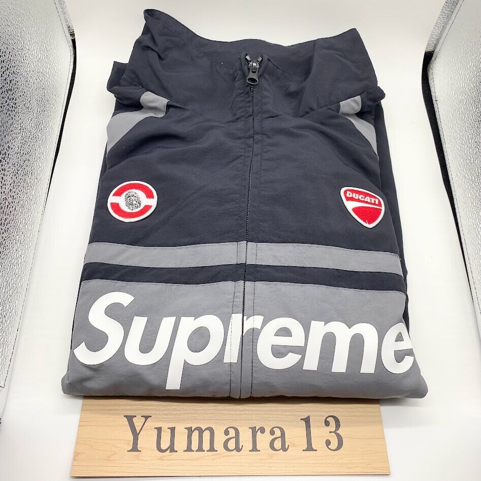 Supreme x Ducati Track Jacket Black Veste Ducati Noir Supreme