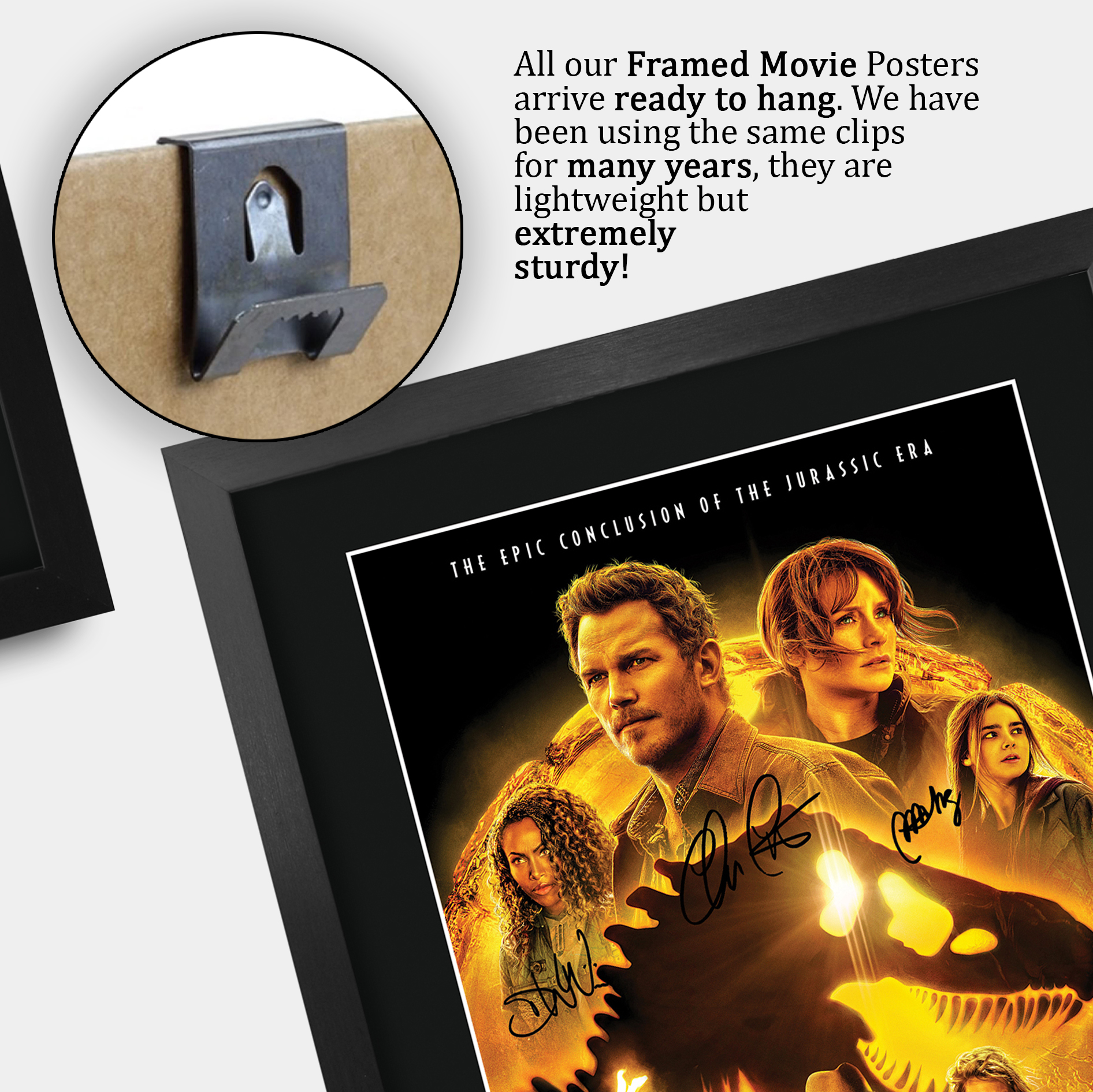 Parque Jurásico Excelente Idea de Regalo Impreso Póster A3 Imagen Firmada para Fanático del Cine - Imagen 13 de 24