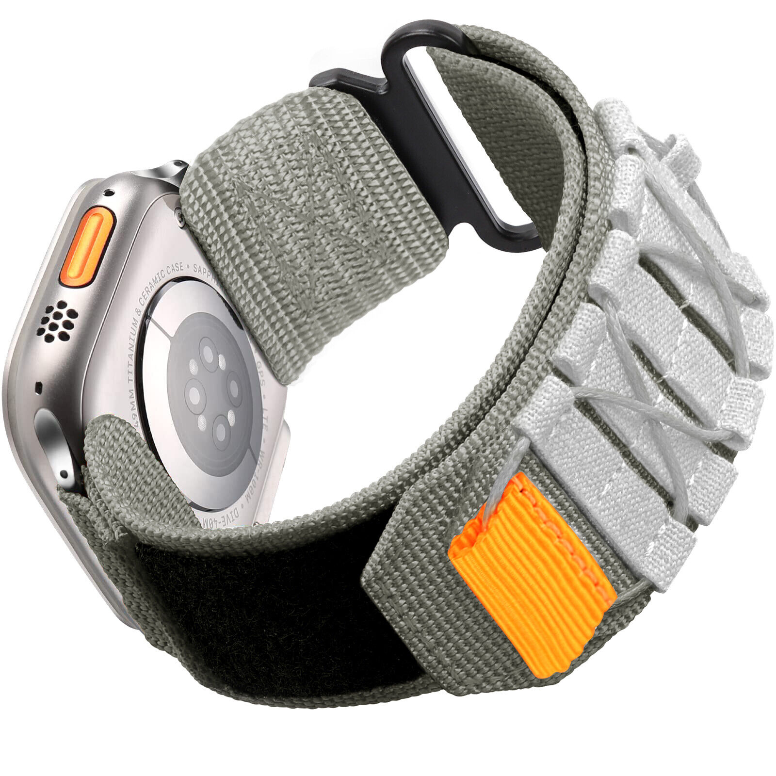 Rugged Military Nylon Strap Band For Apple Watch Ultra 2 Series 10 9 8 7 6 5 4 3 - Zdjęcie 14 z 17