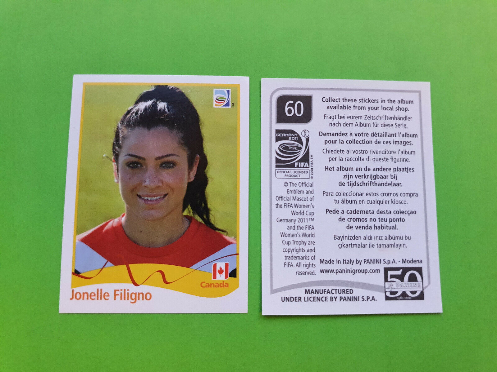 Figurine Panini Coupe Du Monde Féminine 2011 - Monica Ocampo (Mexique) N°158