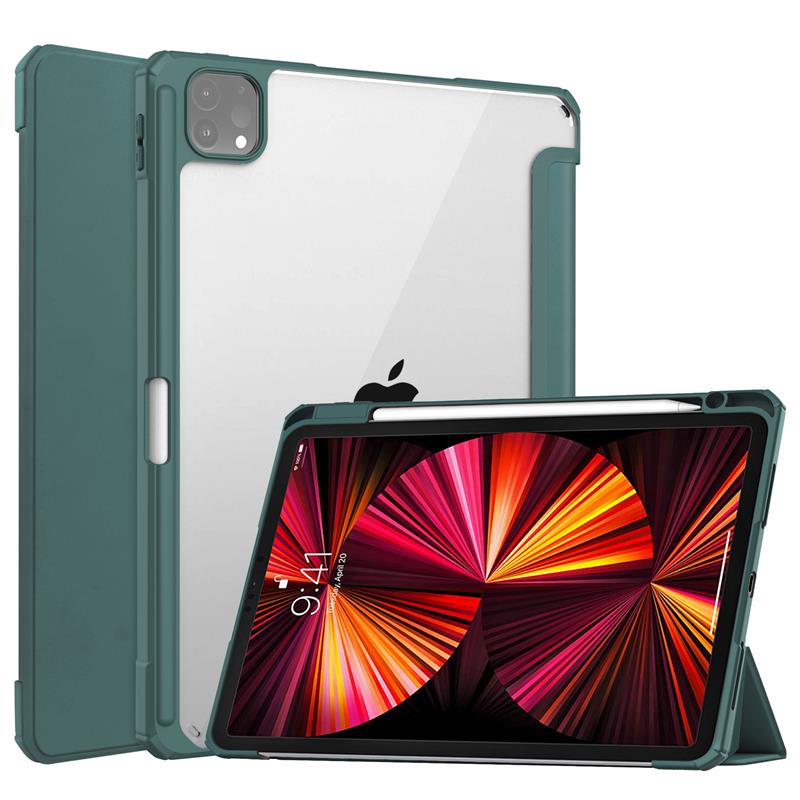 Smart Case for iPad Pro 11 in Slim Stand Clear Back Shell Cover Auto Wake Sleep - Picture 24 of 49