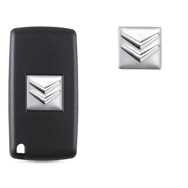 Car Key Sticker 16x16mm Square Emblem Citroën Peugeot Shell Auto Logo