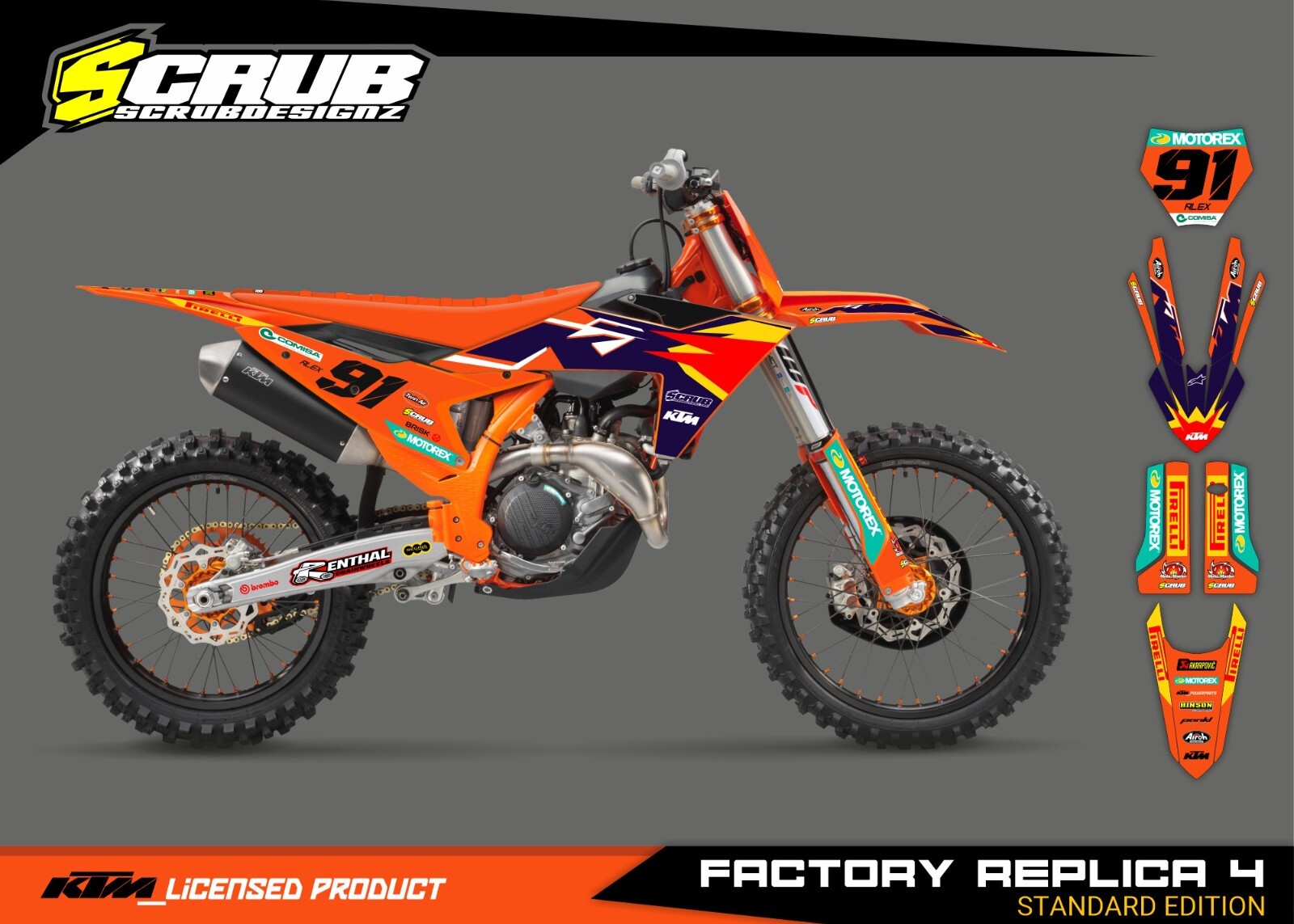 Plastics + Graphics KTM 2023 2024 XC XC-F SX SX-F