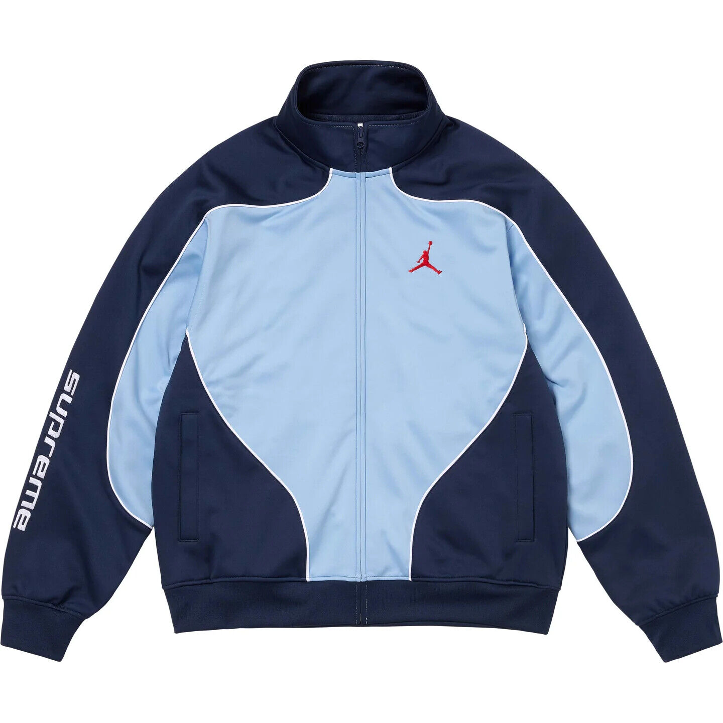 Supreme x Jordan Tricot Track Jacket 3colors Black Brown Blue FW24