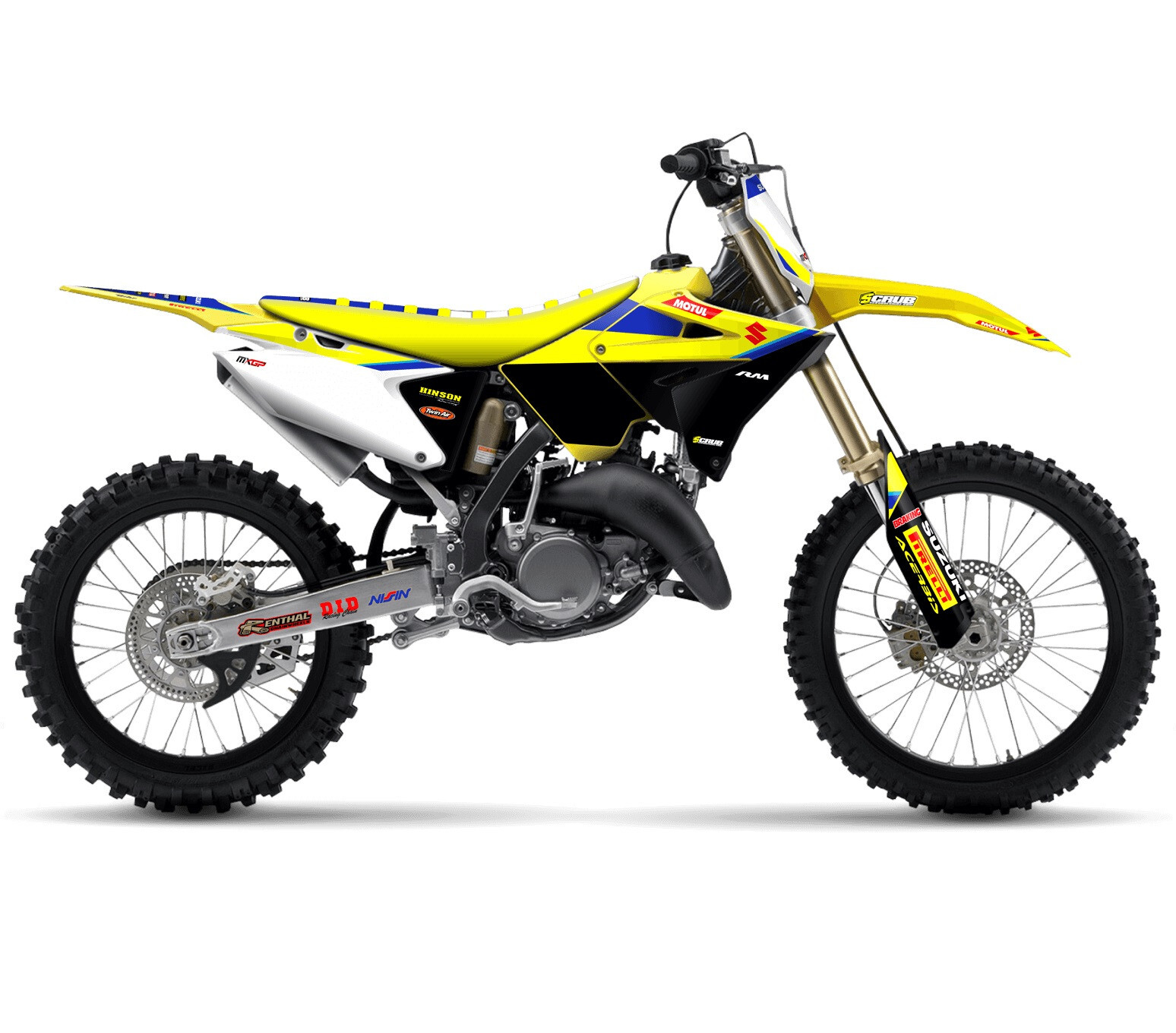 Graphics RM125 RM250 Polisport RESTYLE  2001 - 2008 RM 125 250 Suzuki SCRUB