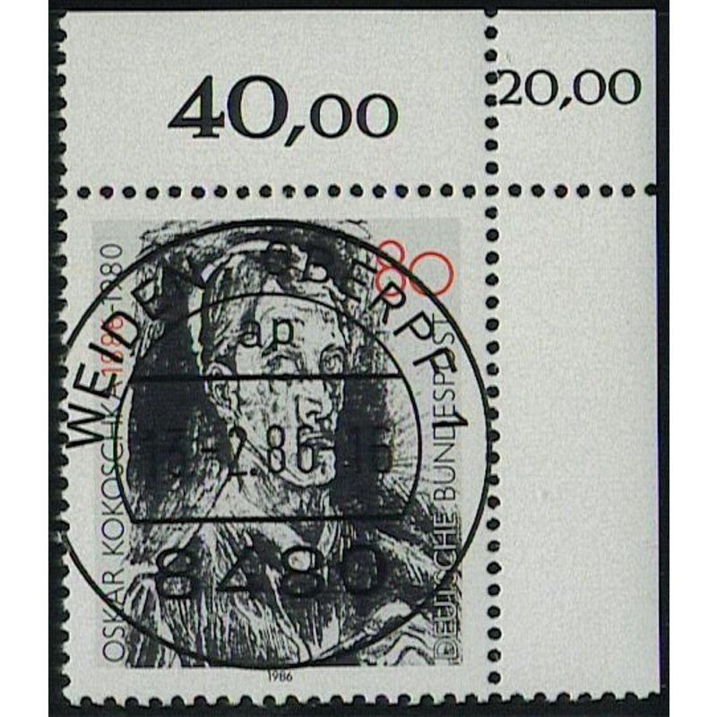 Federal Republic of Germany 1986, Mich.-No.: 1272, stamped corner edge KBWZ…