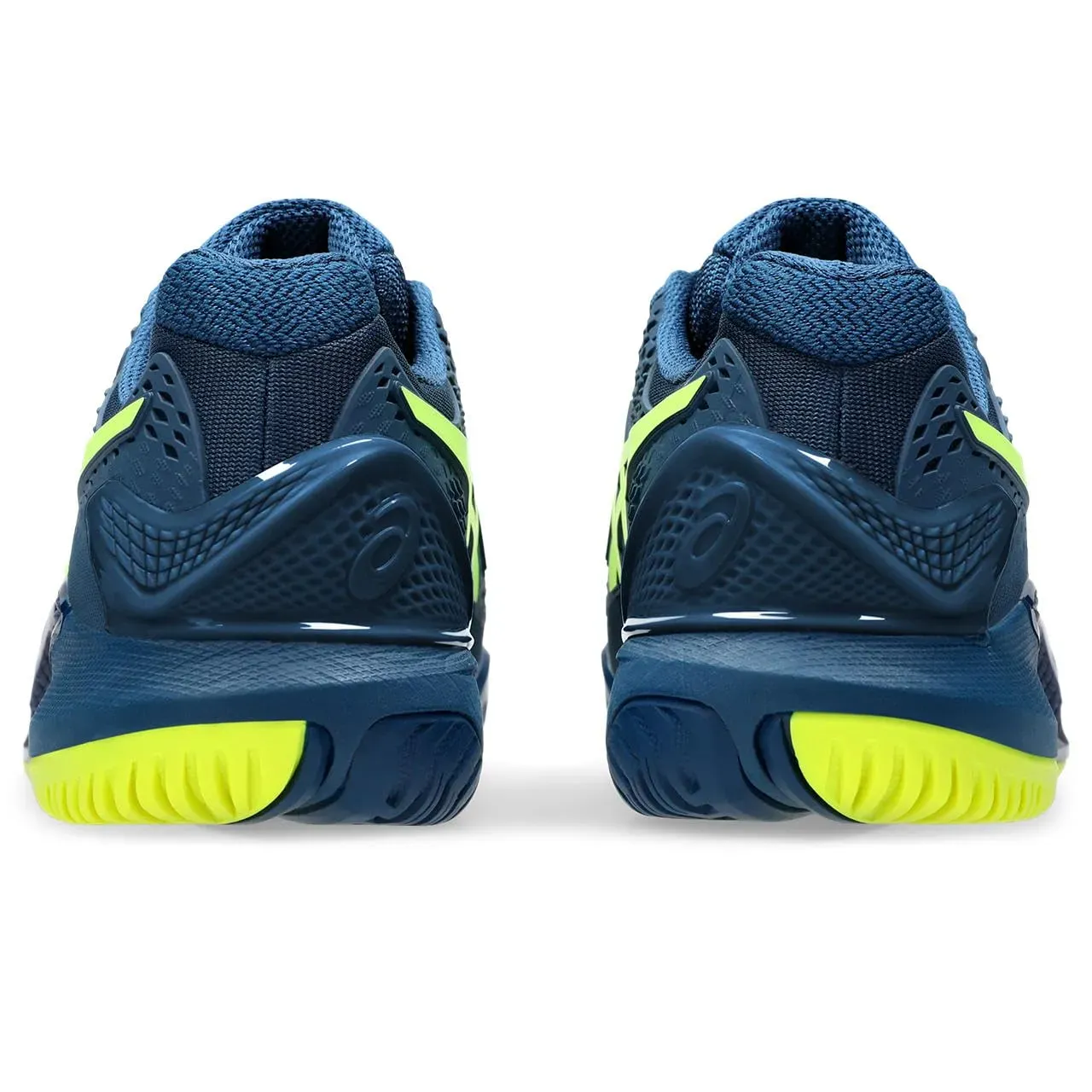 Asics Men's Tennis Shoes GEL-RESOLUTION 9 Mako Blue/Safety Yellow Fr Japan - Picture 87 of 161