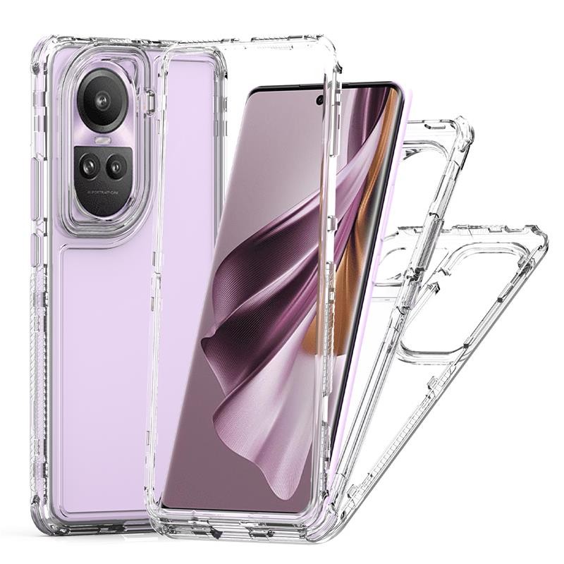 Clear Case OPPO Reno12 10 5G A78 A58 Reno 7 A18 A38 Shockproof Armor Phone Cover