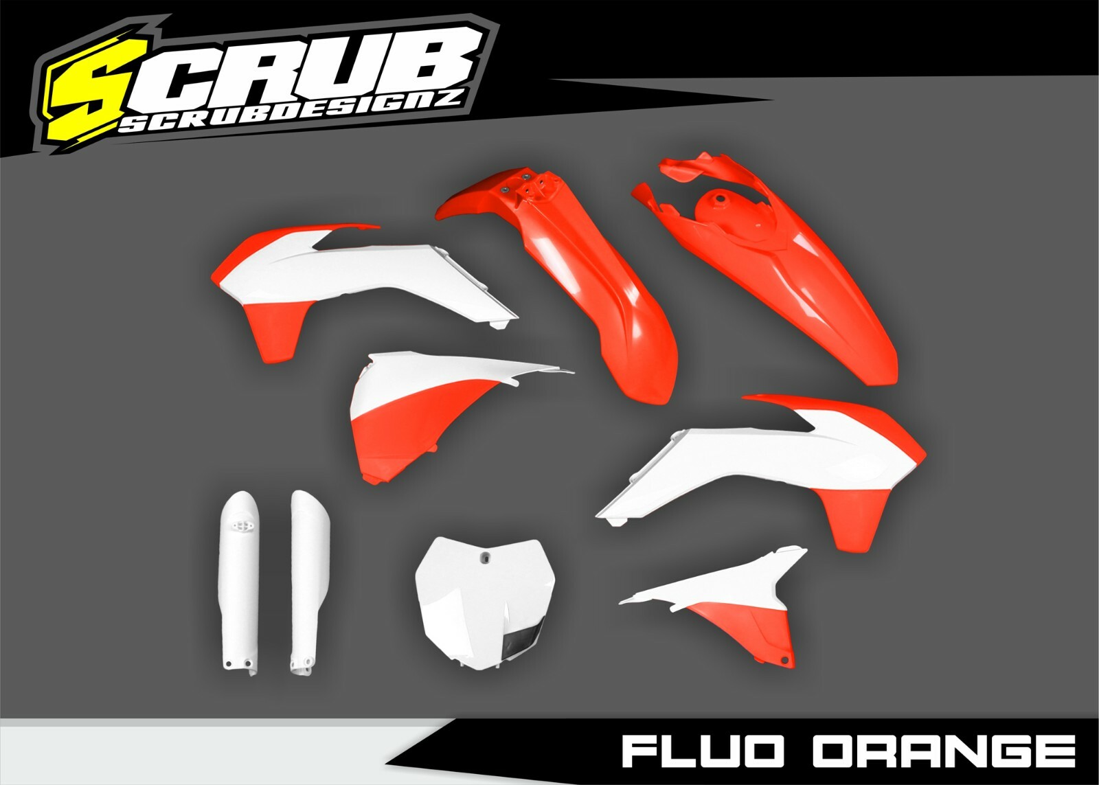 Plastics Kit Fluo Orange KTM SX SX-F XC XC-F 2015 125-150-250-300-350-450-505