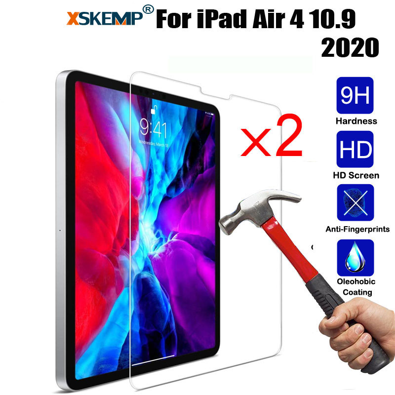 2Pc Tempered Glass Screen Guard Cover for iPad 9.7 6 5 10.2 9Th 8Th 7 Air Pro 11 - Picture 20 of 30