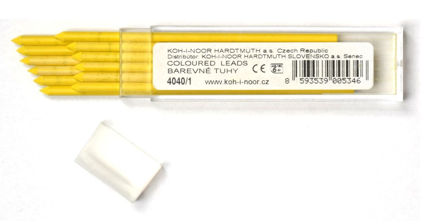 Colored Lead Refill Set For Mechanical Pencil 3.2mm KOH-I-NOOR 4040 12 Mines