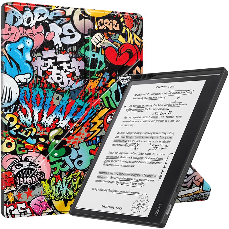 Leather Case For Kobo Elipsa 2E 2023 eReader Folding Stand Cover Auto Sleep Flip - Picture 27 of 29
