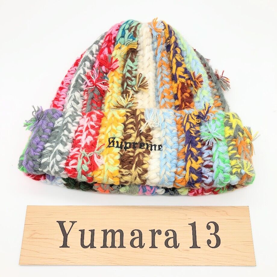 Supreme Hand Tied Black Multi Beanie 2colors FW23 Brand New | eBay UK