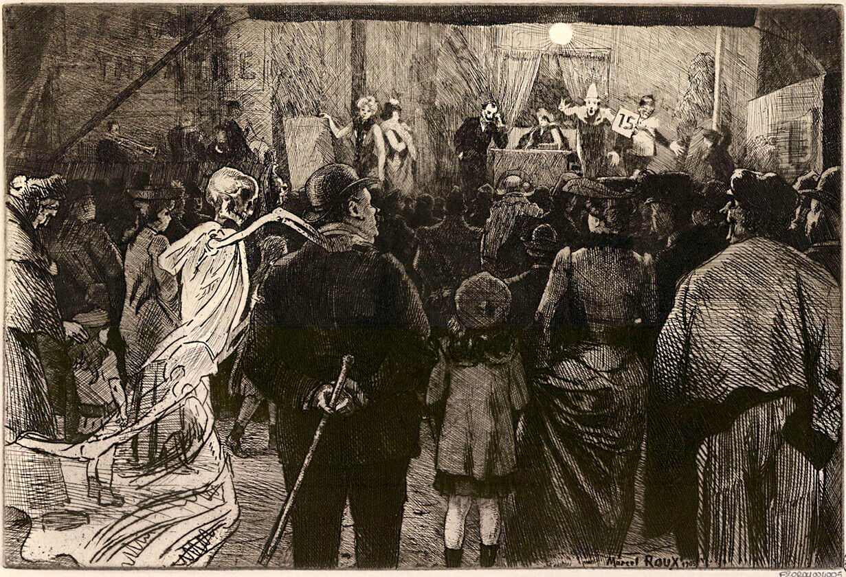 MARCEL ROUX DANSE MACABRE ILLUSTRATION ART GICLEE PRINT FINE CANVAS | eBay
