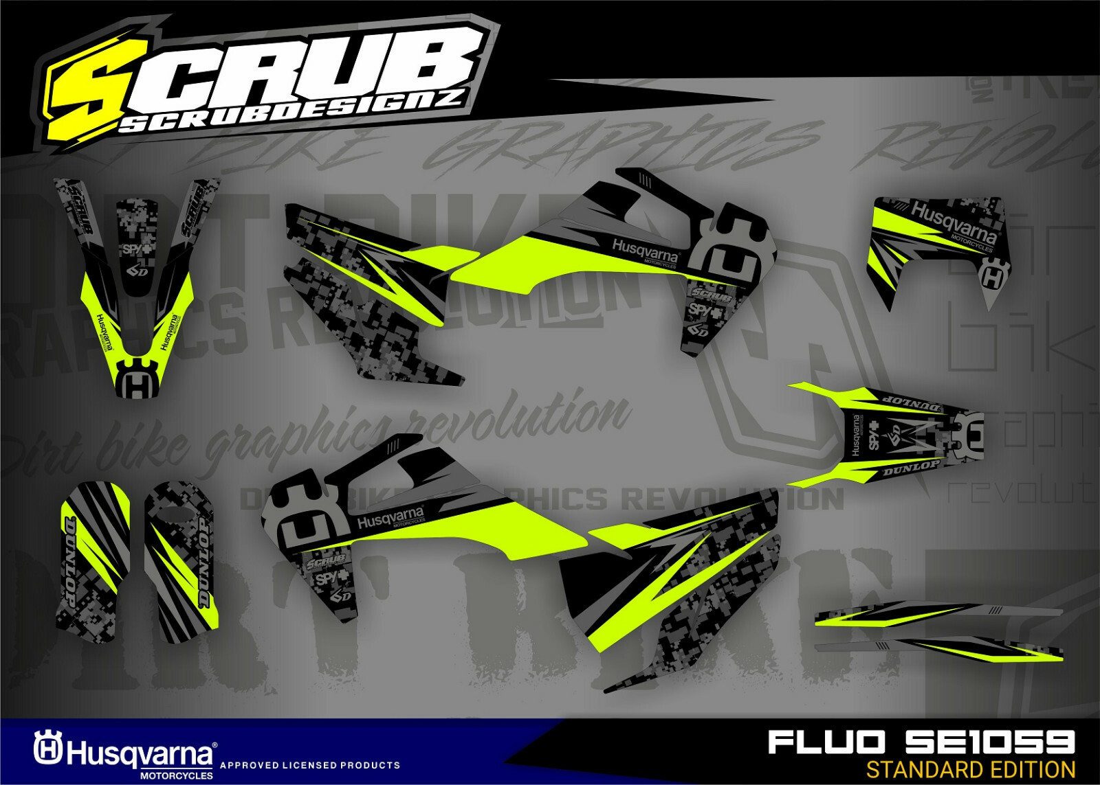 Husqvarna Graphics TE FE 2020 2021 2022 2023 - 150 250 300 350 450 501 decals