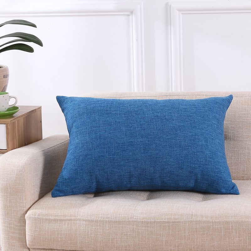 Linen Pillow Simple Sofa Pillows Office Home decor - Picture 46 of 55